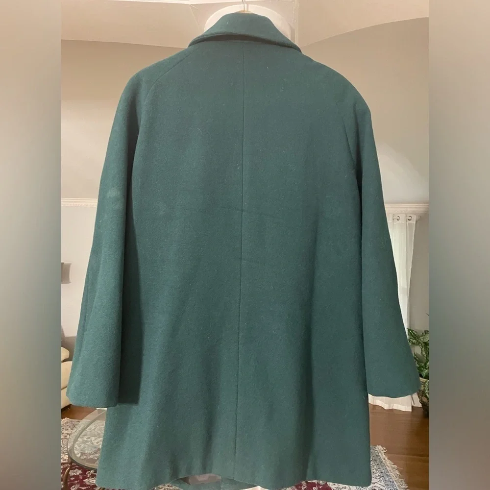 Karizma Vintage green wool women’s winter long peacoat size 16